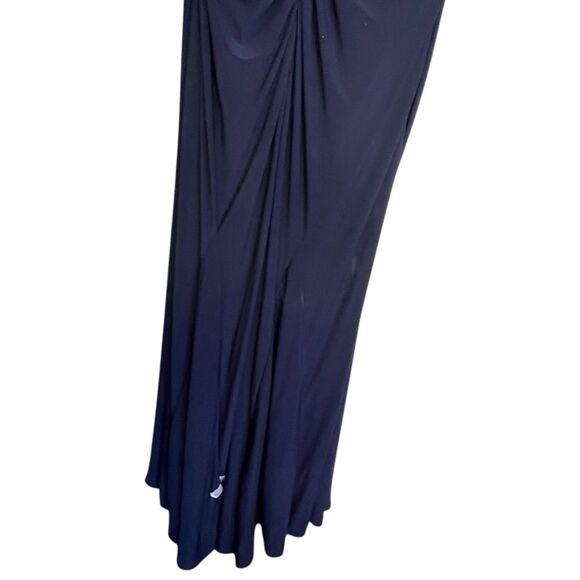 Mac Duggal Navy Long Sleeve Dress - Picture 10 of 12